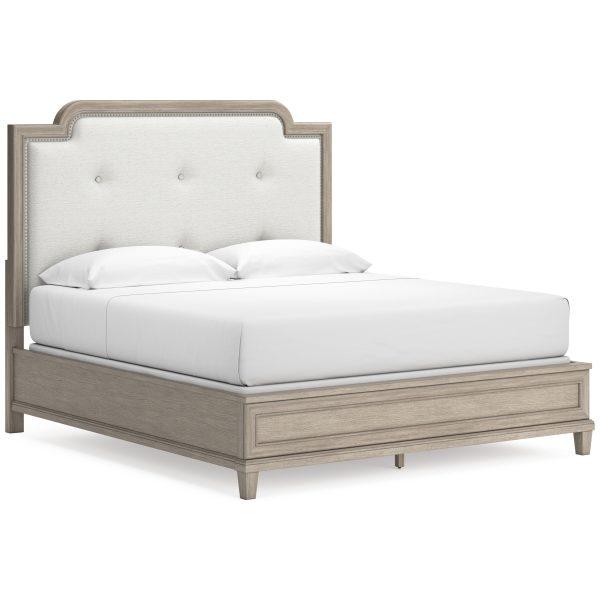 Jorlaina King Upholstered Panel Bed - Image 3