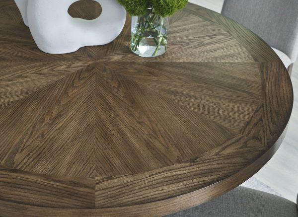 ROANHOWE ROUND DINING TABLE Brown - Image 3