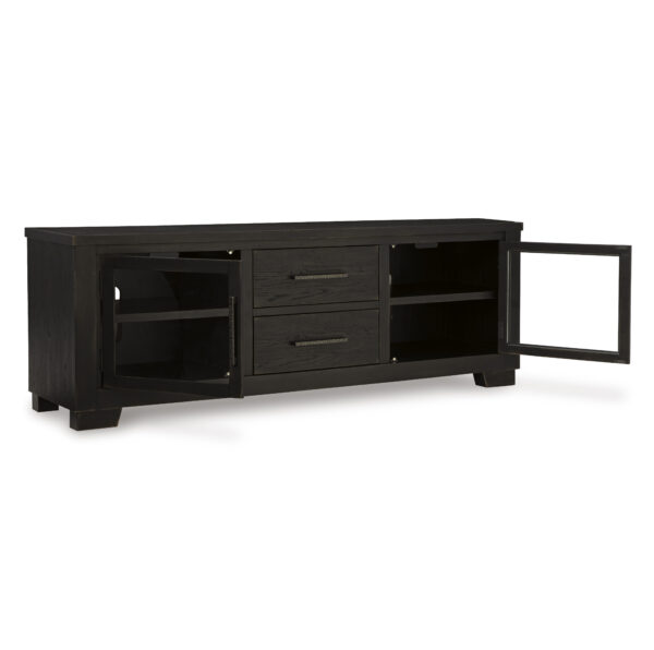 GALLIDEN EXTRA LARGE TV STAND Black - Image 5