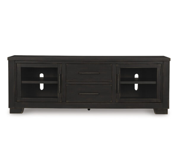 GALLIDEN EXTRA LARGE TV STAND Black - Image 2